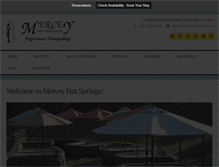 Tablet Screenshot of merceyhotsprings.com